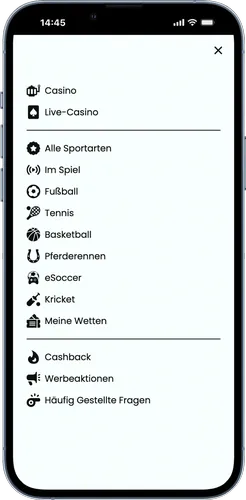 Casino-Menü