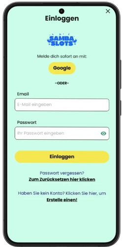 samba slots app starten